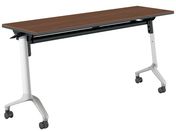 G)コクヨ/テーブル CONFEST 棚付 ブラウン W1500×D450