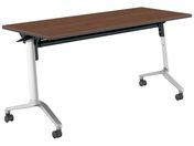 G)コクヨ/テーブル CONFEST 棚付 ブラウン W1500×D600