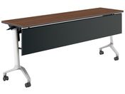 G)コクヨ/会議テーブル CONFEST 幕板付 ブラウン W1800×D450