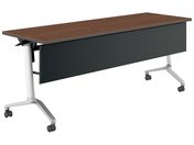 G)コクヨ/会議テーブル CONFEST 幕板付 ブラウン W1800×D600