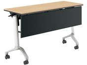 G)コクヨ/会議テーブル CONFEST 棚幕板付 ナチュラル W1200×D450