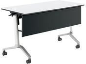 G)コクヨ/会議テーブル CONFEST 棚幕板付 ホワイト W1200×D600
