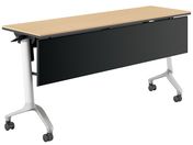 G)コクヨ/会議テーブル CONFEST 棚幕板付 ナチュラル W1500×D450