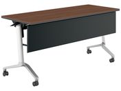 G)コクヨ/会議テーブル CONFEST 棚幕板付 ブラウン W1500×D600