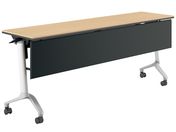 G)コクヨ/会議テーブル CONFEST 棚幕板付 ナチュラル W1800×D450