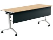 G)コクヨ/会議テーブル CONFEST 棚幕板付 ナチュラル W1800×D600