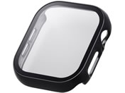 エレコム/アップルウォッチ 46mm フルカバー メタリックブラック/AW-24AFCGPBK