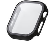 エレコム/アップルウォッチ 42mm フルカバー 防反射 ブラック