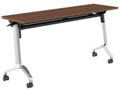 G)コクヨ/テーブル CONFEST 棚付 ブラウン W1500×D450