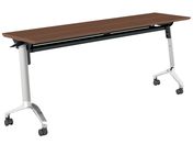 G)コクヨ/テーブル CONFEST 棚付 ブラウン W1800×D450