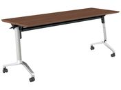 G)コクヨ/テーブル CONFEST 棚付 ブラウン W1800×D600