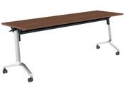 G)コクヨ/テーブル CONFEST 棚付 ブラウン W2100×D600