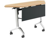 G)コクヨ/テーブル CONFEST 幕板付 ナチュラル W1375×D450