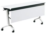 G)コクヨ/テーブル CONFEST ハイスペック 幕板付 ホワイト W1500*D450