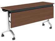 G)コクヨ/テーブル CONFEST ハイスペック 幕板付 ブラウン 1500*450