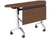 G)コクヨ/テーブル CONFEST ハイスペック 幕板付 ブラウン 1375*450