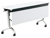 G)コクヨ/テーブル CONFEST ハイスペック 幕板付 ホワイト W1500*D450