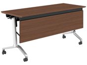 G)コクヨ/テーブル CONFEST ハイスペック 幕板付 ブラウン 1500*600
