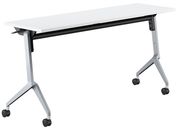 G)コクヨ/フラップテーブル リーフライン ホワイト 脚銀 W1500×D450