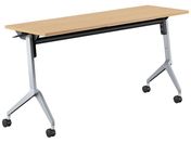 G)コクヨ/フラップテーブル リーフライン ナチュラルオーク 脚銀 W1500×D450