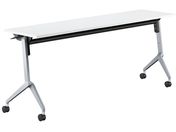 G)コクヨ/フラップテーブル リーフライン ホワイト 脚銀 W1800×D450
