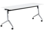 G)コクヨ/フラップテーブル リーフライン ホワイト 脚銀 W1800×D600