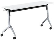 G)コクヨ/フラップテーブル リーフライン ホワイト 脚銀 W1500×D450