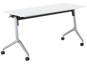 G)コクヨ/フラップテーブル リーフライン ホワイト 脚銀 W1500×D600