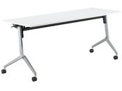 G)コクヨ/フラップテーブル リーフライン ホワイト 脚銀 W1800×D600