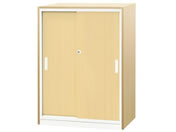 Netforce/イーセンブリー 書庫 3段 シリンダー錠 ナチュラル/ナチュラル