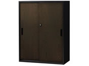 Netforce/イーセンブリー 書庫 3段 スチール シリンダー錠 ダークブラウン