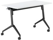 G)コクヨ/フラップテーブル リーフライン 棚付 ホワイト W1200×D600