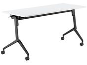 G)コクヨ/フラップテーブル リーフライン 棚付 ホワイト W1500×D600