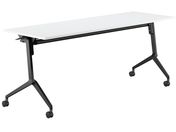 G)コクヨ/フラップテーブル リーフライン 棚付 ホワイト W1800×D600