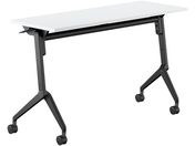 G)コクヨ/フラップテーブル リーフライン ホワイト 脚黒 W1200*D450