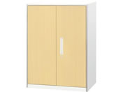 Netforce/イーセンブリー 書庫 3段 シリンダー錠 ナチュラル/ホワイト