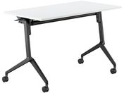 G)コクヨ/フラップテーブル リーフライン 棚付 ホワイト W1200×D600