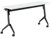 G)コクヨ/フラップテーブル リーフライン 棚付 ホワイト W1500×D450