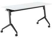 G)コクヨ/フラップテーブル リーフライン 棚付 ホワイト W1500×D600