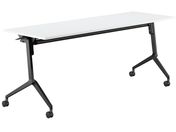 G)コクヨ/フラップテーブル リーフライン 棚付 ホワイト W1800×D600