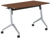 G)コクヨ/フラップテーブル リーフライン ウォルナット W1200×D600×H720