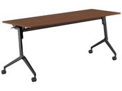 G)コクヨ/フラップテーブル リーフライン ウォルナット W1800×D600
