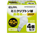 朝日電器 ミニクリプトン電球 40Wクリア4個 EKP100V36LW(C)4P