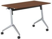 G)コクヨ/フラップテーブル リーフライン ウォルナット W1200×D600×H700