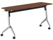 G)コクヨ/フラップテーブル リーフライン ウォルナット W1500×D450