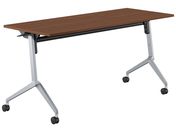 G)コクヨ/フラップテーブル リーフライン ウォルナット W1500×D600