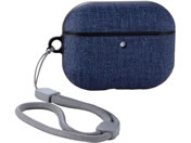 エレコム/AirPodsPro3 ケース 耐衝撃 紐付 紺/AVA-AP07CCNV