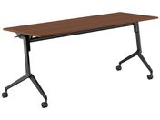 G)コクヨ/フラップテーブル リーフライン ウォルナット W1800×D600