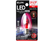 朝日電器 LED電球ロウソク球 E12赤色 LDC1CR-G-E12-G307