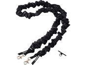 エレコム/スマホショルダー シュシュ風デザイン ブラック/P-STSDH1SCEBK